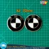 X2 Emblemas BMW 70mm Motos GS GT XR Tanque, Baúl, Blanco y Negro