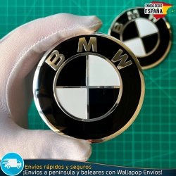 X2 Emblemas BMW 70mm Motos GS GT XR Tanque, Baúl, Blanco y Negro