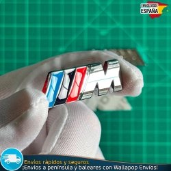 X2 Emblemas adhesivos Aletas M Motorsport BMW 45X15mm