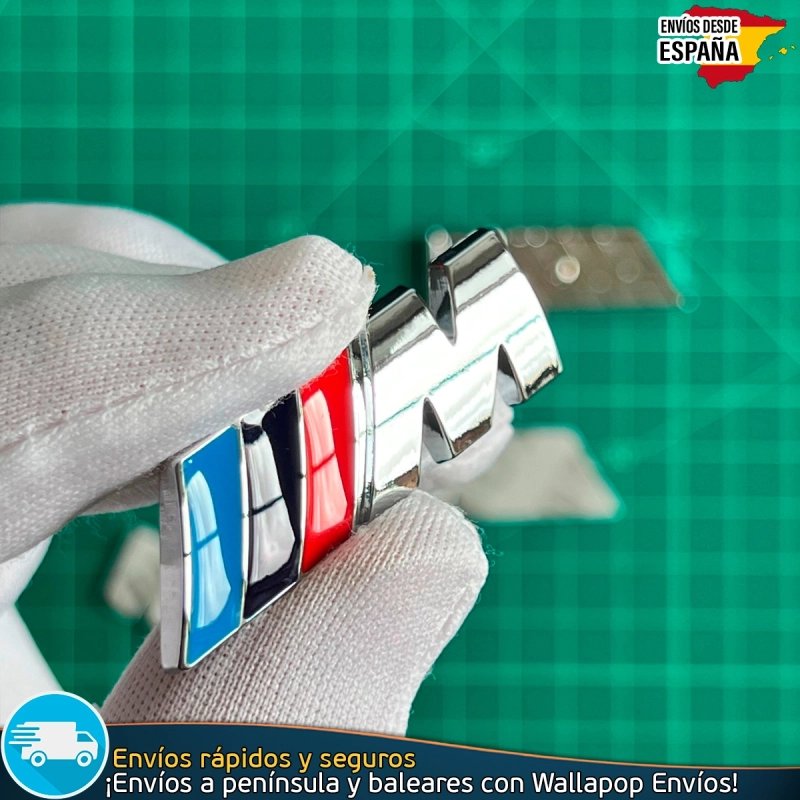 X2 Emblemas adhesivos Aletas M Motorsport BMW 45X15mm