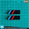 X2 Emblemas BMW adhesivos laterales M Motorsport 45x15mm