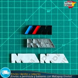 X2 Emblemas BMW adhesivos laterales M Motorsport 45x15mm