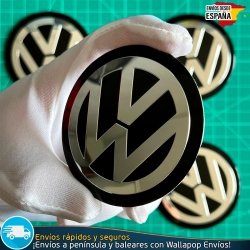 X4 Emblemas Volkswagen 70mm Adhesivos Tapacubos Pegatinas