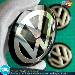 X4 Emblemas Volkswagen 70mm Adhesivos Tapacubos Pegatinas