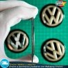 X4 Emblemas Volkswagen 70mm Adhesivos Tapacubos Pegatinas