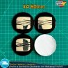 X4 Emblemas Seat 60mm Tapacubos Pegatinas Llantas