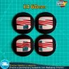 X4 Emblemas Seat 60mm Tapacubos Pegatinas Llantas