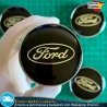 X4 Tapacubos Ford 60mm Emblemas Cubrebujes Tapas Llantas