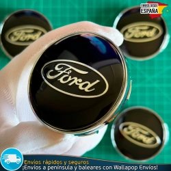 X4 Tapacubos Ford 60mm Emblemas Cubrebujes Tapas Llantas
