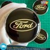 X4 Tapacubos Ford 60mm Emblemas Cubrebujes Tapas Llantas