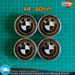 Tapas BMW M Power 60mm x4 Tapacubos Cubrebujes Llantas