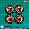 Emblemas Alpina 56mm x4 Logos Tapacubos BMW Llantas
