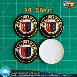 Emblemas Alpina 56mm x4 Logos Tapacubos BMW Llantas