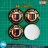 Emblemas Alpina 56mm x4 Logos Tapacubos BMW Llantas