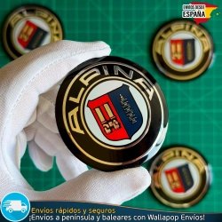 Emblemas Alpina 56mm x4 Logos Tapacubos BMW Llantas