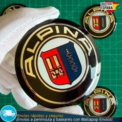 Emblemas Alpina 56mm x4 Logos Tapacubos BMW Llantas