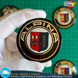 Emblemas Alpina 56mm x4 Logos Tapacubos BMW Llantas
