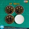 Emblemas BMW 56mm x4 Logos Tapacubos Centro Llantas M Power