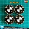 Tapas BMW 68mm x4 Tapacubos Buje Centro Llantas Emblemas