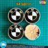 Tapas BMW 68mm x4 Tapacubos Buje Centro Llantas Emblemas