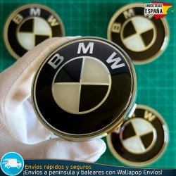 Tapas BMW 68mm x4 Tapacubos Buje Centro Llantas Emblemas