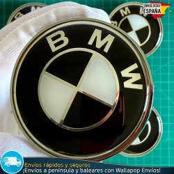Tapas BMW 68mm x4 Tapacubos Buje Centro Llantas Emblemas