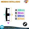 Tapas BMW 68mm x4 Tapacubos Buje Centro Llantas Emblemas