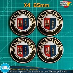 Emblemas Alpina 65mm x4 Para Tapacubos Centro Llantas BMW