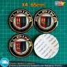 Emblemas Alpina 65mm x4 Para Tapacubos Centro Llantas BMW