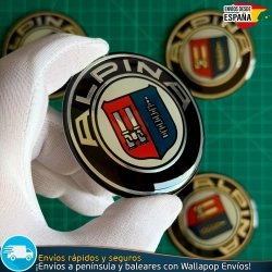 Emblemas Alpina 65mm x4 Para Tapacubos Centro Llantas BMW