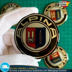 Emblemas Alpina 65mm x4 Para Tapacubos Centro Llantas BMW