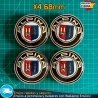 Tapas Alpina 68mm x4 Tapacubos Centro Llantas BMW