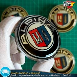 Tapas Alpina 68mm x4 Tapacubos Centro Llantas BMW