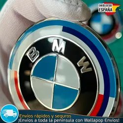 4 Emblemas BMW 56mm 50 Aniversario Pegatinas Tapas