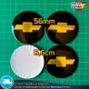 X4 Emblemas Chevrolet 56mm Pegatinas Tapacubos