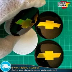 X4 Emblemas Chevrolet 56mm Pegatinas Tapacubos