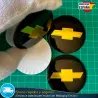 X4 Emblemas Chevrolet 56mm Pegatinas Tapacubos